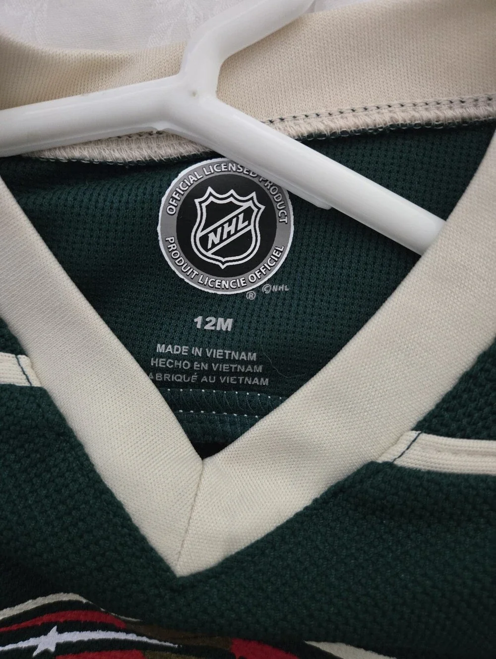 Official NHL Minnesota Wild Hockey Jersey